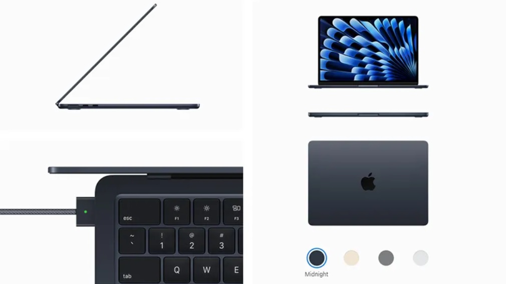 Apple MacBook Air M2 (15-inch) bản Midnight (Ảnh: Internet)