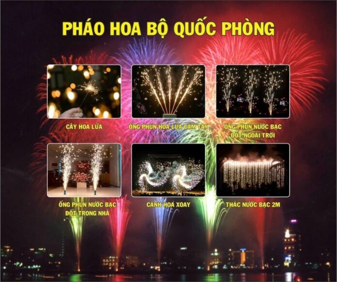 Pháo hoa bộ quốc phòng 2024 (Ảnh: Internet)