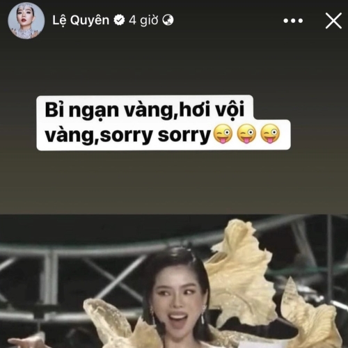 Lệ Quyên mở bát meme đầu năm 2024 tại lễ trao giải Làn Sóng Xanh 2023 ...