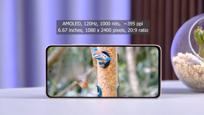 Redmi Note 13 có màn hình tần số 120Hz, cùng độ sáng 1000 nits cao hơn nhiều so với Galaxy A15 (Ảnh: Internet)
