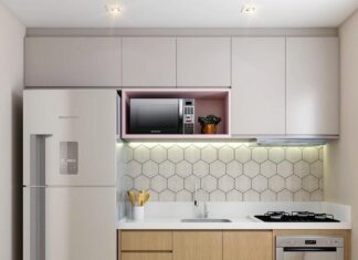 Ý tưởng sắp xếp và cải thiện căn bếp nhỏ 5m², tiết kiệm không gian (ảnh: Internet)