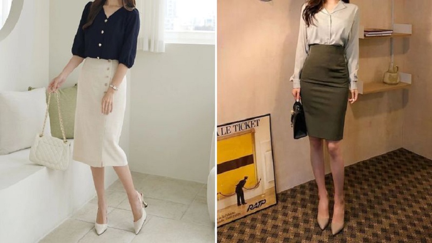 Chân váy item hoàn hảo giúp gu thời trang nàng công sở thăng hạng (Ảnh: Internet)