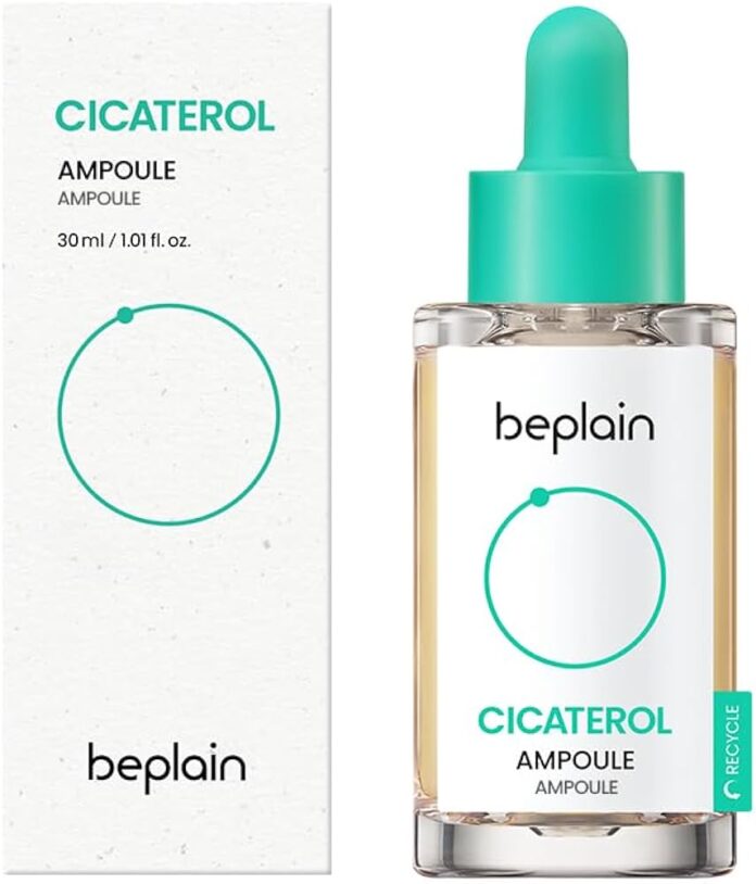 Tinh chất rau má Beplain Cicaterol Ampoule có thiết kế tuy đơn giản nhưng hiện đại (Nguồn: Internet)
