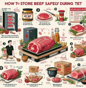 Mẹo bảo quản thịt bò trong dịp Tết (Nguồn Ảnh: Tác Giả