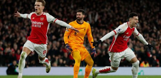 Arsenal có chiến thắng thuyết phục trước Liverpool (Ảnh: Internet)