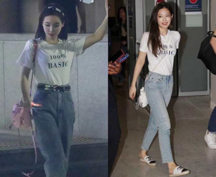 ...Jennie có những outfit giống nhau. (Ảnh; Internet)