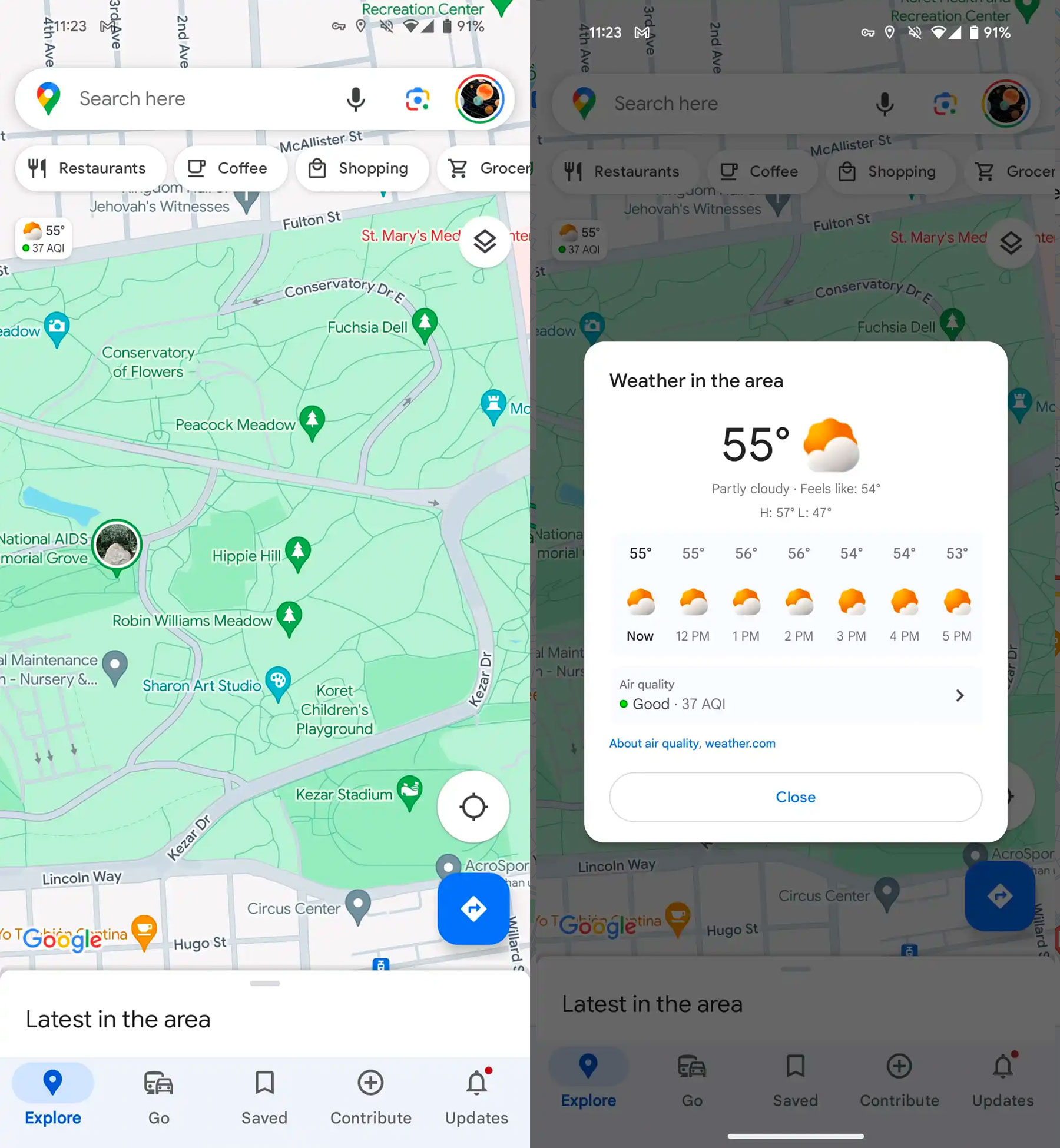 Google Maps trên Android cập nhật tính năng thời tiết: Trải nghiệm mới mẻ và tiện lợi android google maps iOS khám phá phiên bản phổ biến thiết bị thời tiết tiện lợi tính năng trải nghiệm