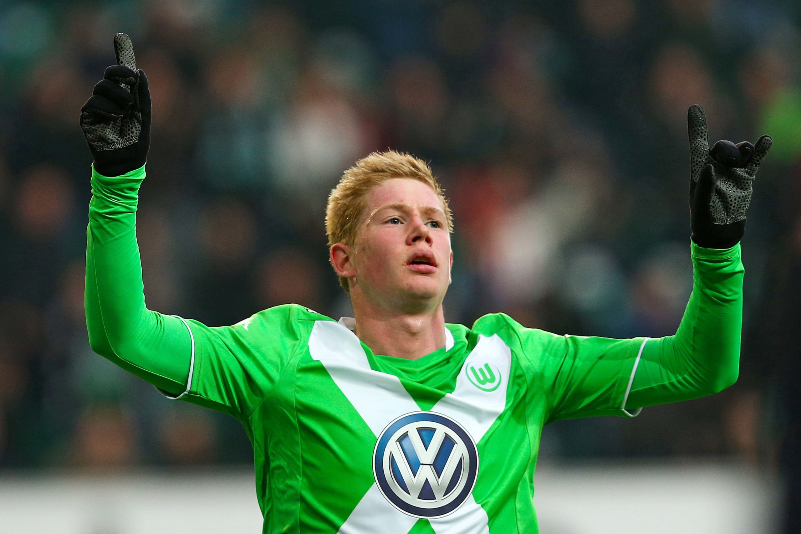 Kevin De Bruyne trong màu áo Wolfsburg (ảnh: Internet)