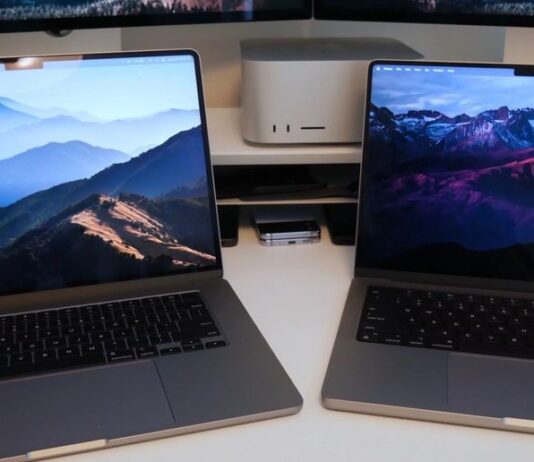 MacBook Air M2 15 inch và MacBook Pro M3 14 inch (Ảnh: Internet)