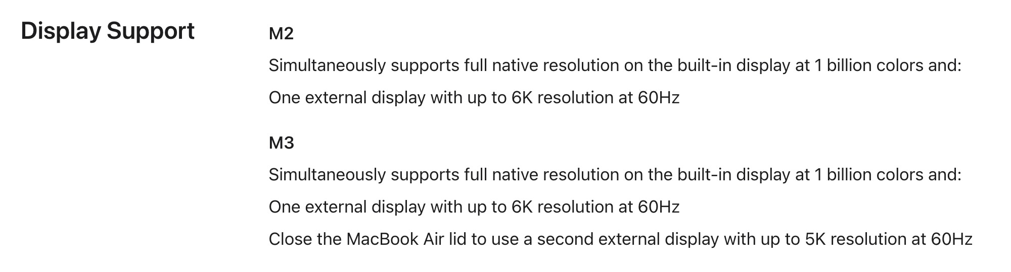 MacBook Pro M3 của Apple, cuối cùng cũng khắc phục được hạn chế chỉ hỗ trợ một màn hình ngoài apple HDMI M1 M2 M3 macbook air macbook pro Thunderbolt