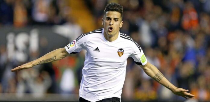 Cancelo trong màu áo Valencia (ảnh: Internet)