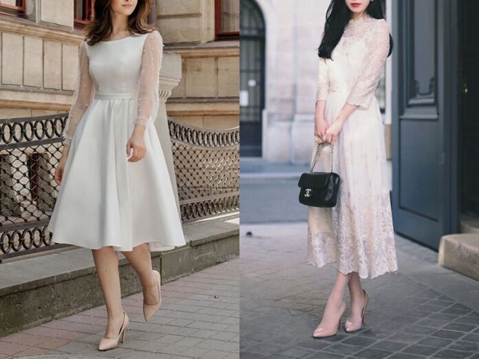 Mix phụ kiện thời trang với đầm trắng đẹp và nổi bật (Ảnh: Internet)