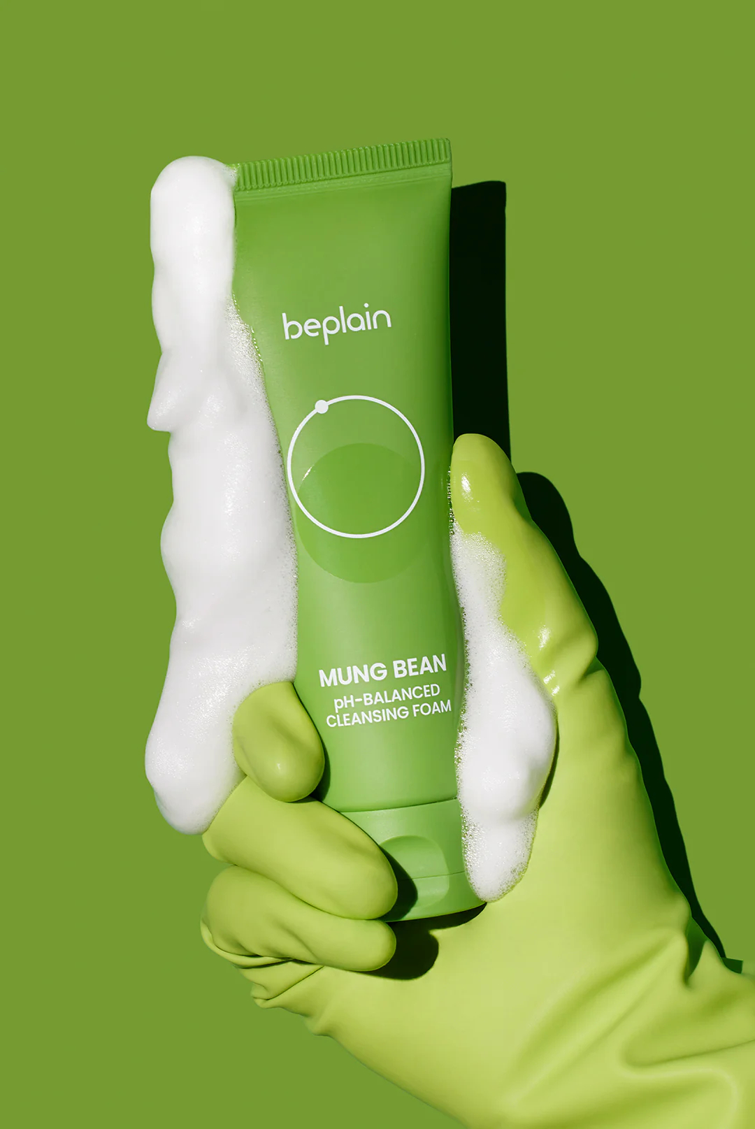 Sữa rửa mặt đậu xanh Beplain Mung Bean pH-Balanced Cleansing Foam giúp làm sạch da hiệu quả