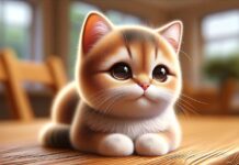Hình ảnh chú mèo dễ thương được tạo bởi AI (Ảnh: Internet)