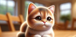 Hình ảnh chú mèo dễ thương được tạo bởi AI (Ảnh: Internet)