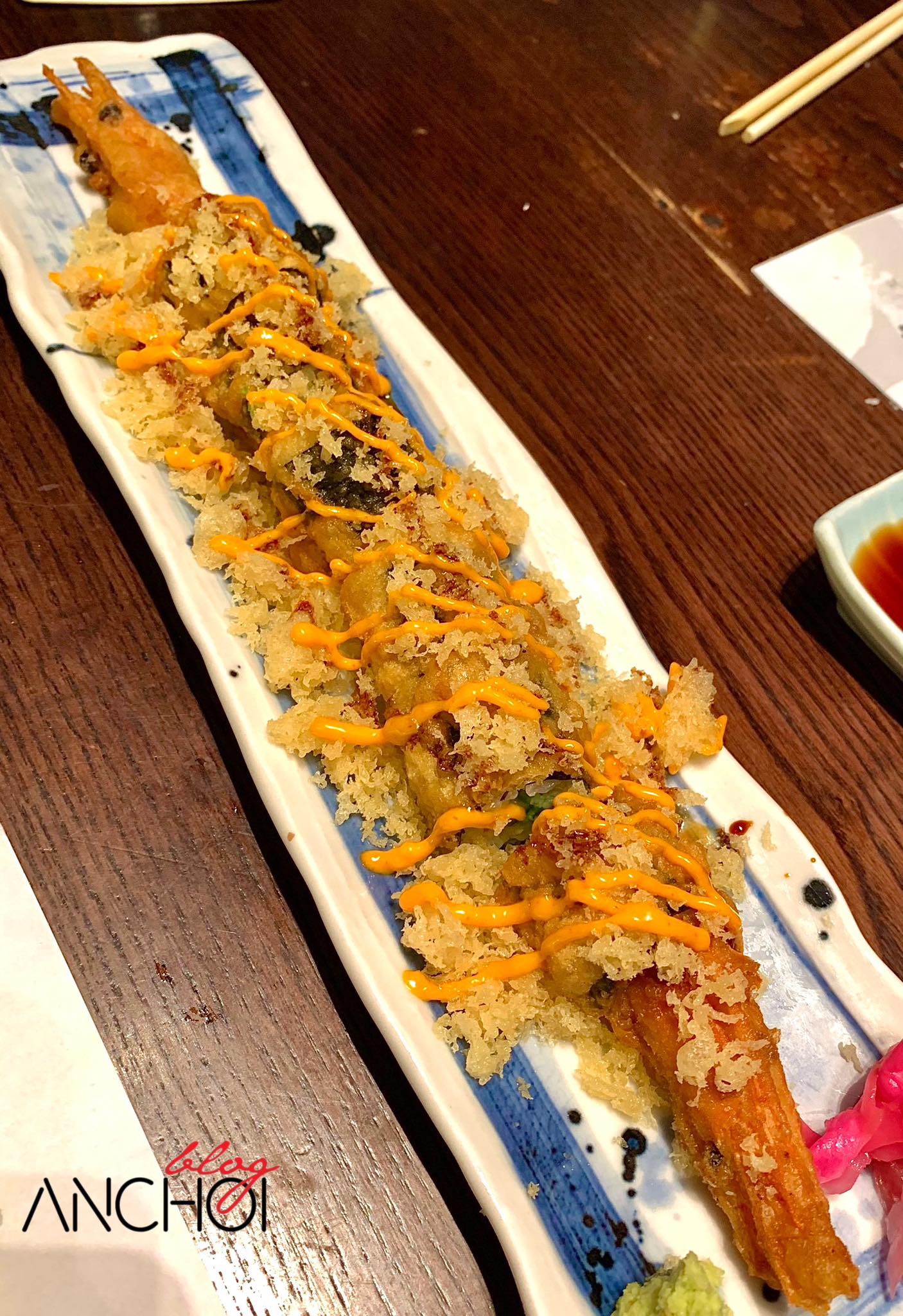 Món Amaebi Ten Roll tại Hokkaido Sachi (nguồn: BlogAnChoi)