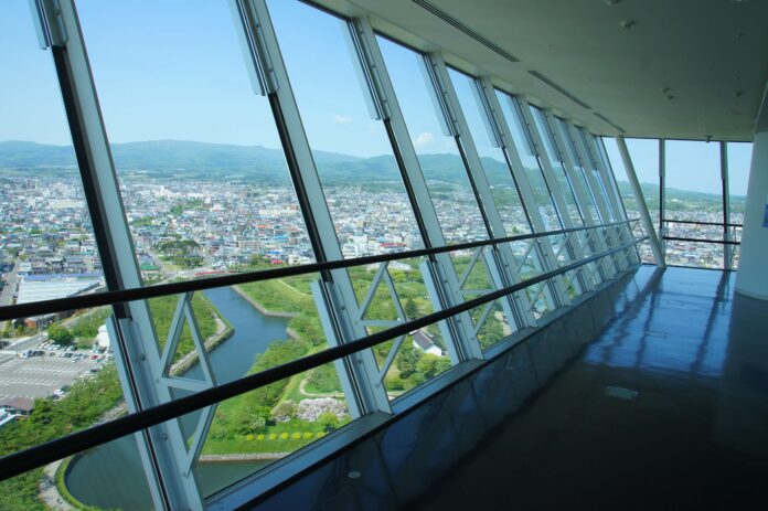 View ngắm nhìn từ bên trong Tháp Goryokaku (ảnh: Internet)