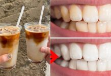 Cách ngăn răng bị ố vàng khi uống cafe (Ảnh: Internet)