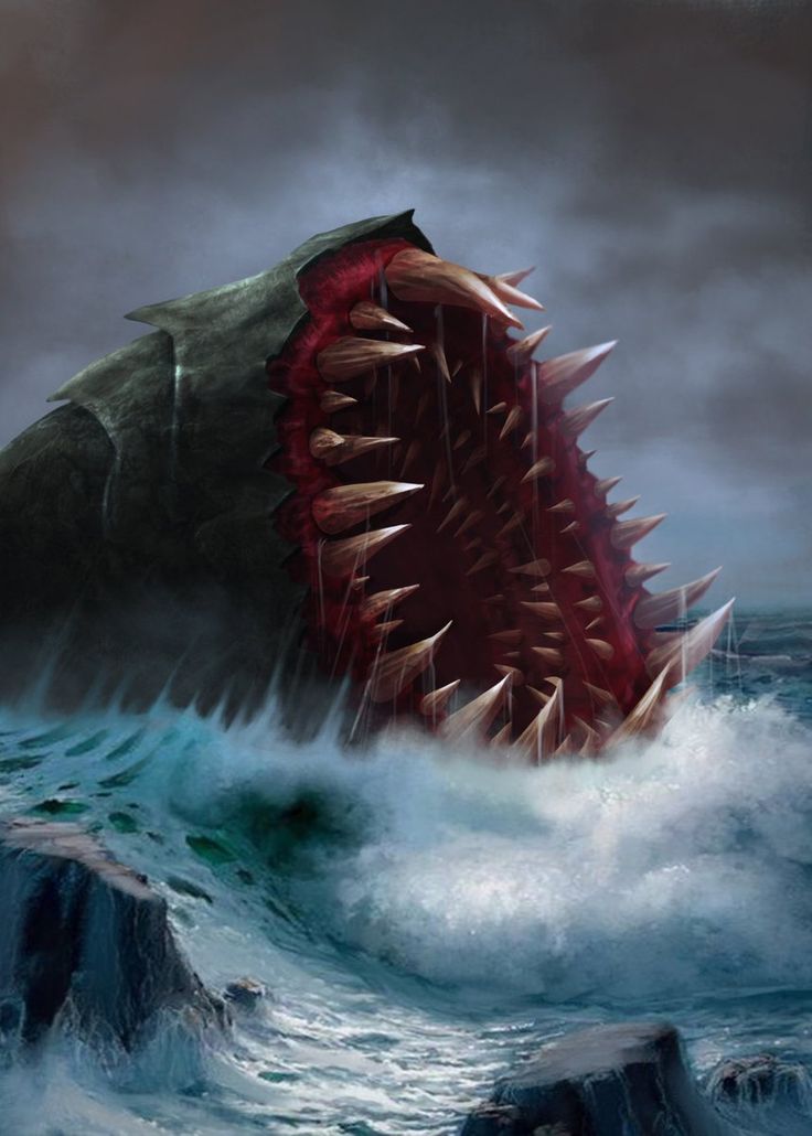 Charybdis - Một loài sinh vật huyền thoại biểu tượng cho một cơn xoáy nước lớn (Nguồn: Internet)