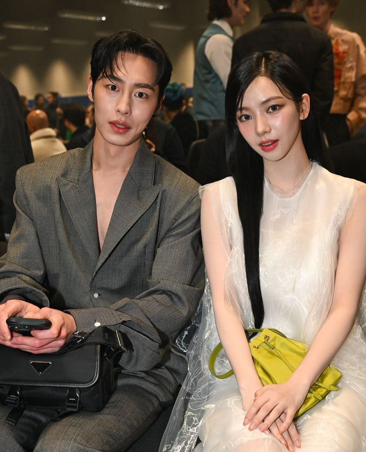 Đôi trẻ Karina và Lee Jae Wook đẹp đôi trong sự kiện (Nguồn: Internet)