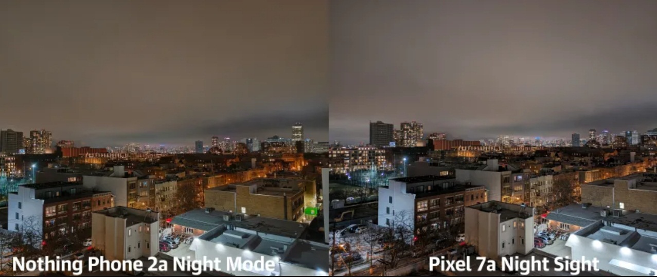 So sánh ảnh chụp bởi Nothing Phone 2a và Pixel 7a (Ảnh: Internet)