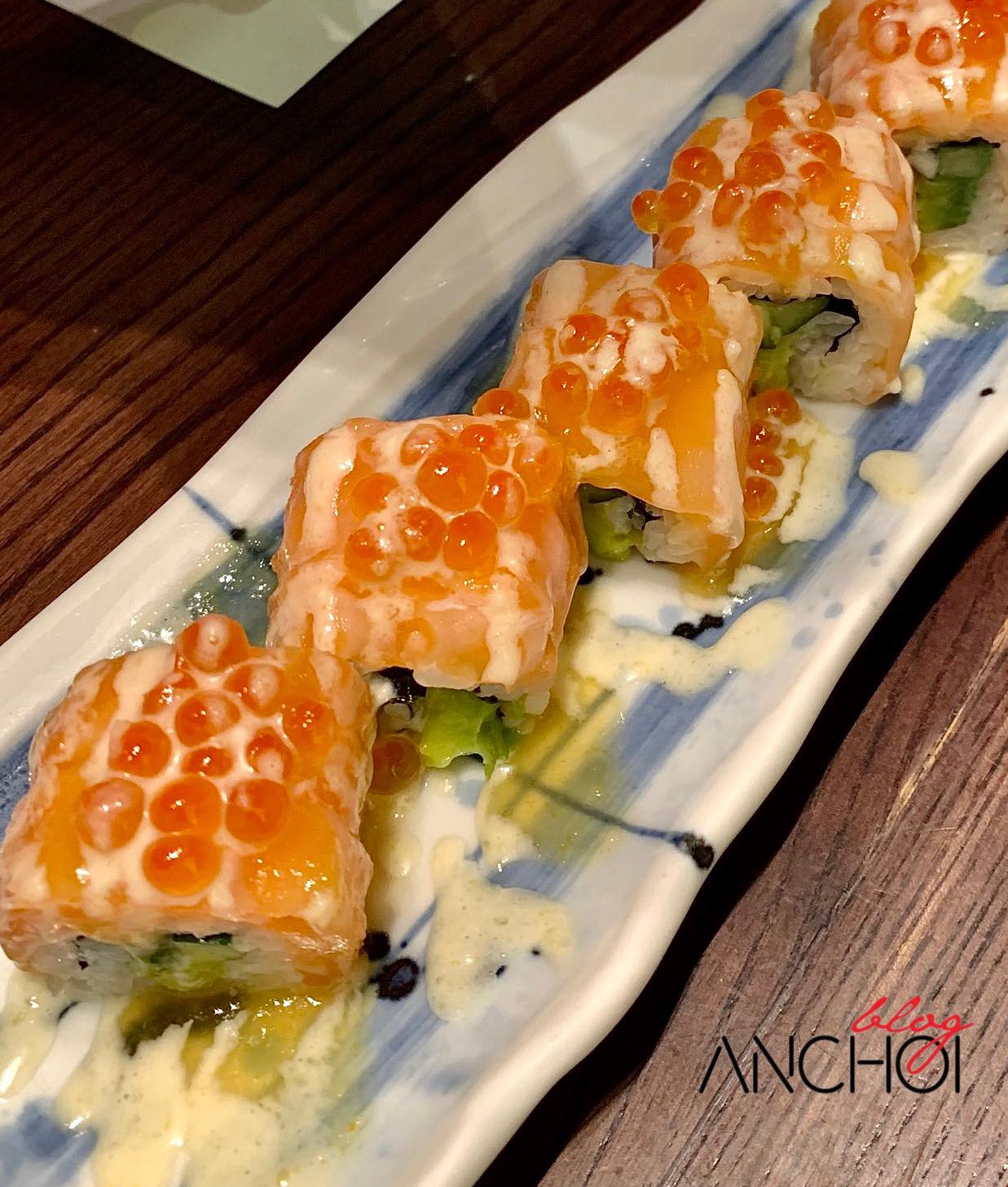 Món Ikura Salmon Roll tại Hokkaido Sachi (nguồn: BlogAnChoi)
