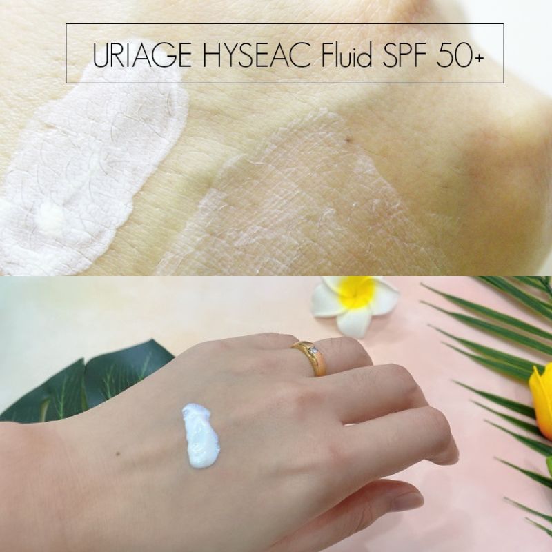 Kem chống nắng Uriage Hyséac Fluide SPF 50+ có kết cấu mỏng nhẹ, thấm nhanh (Nguồn: Internet)