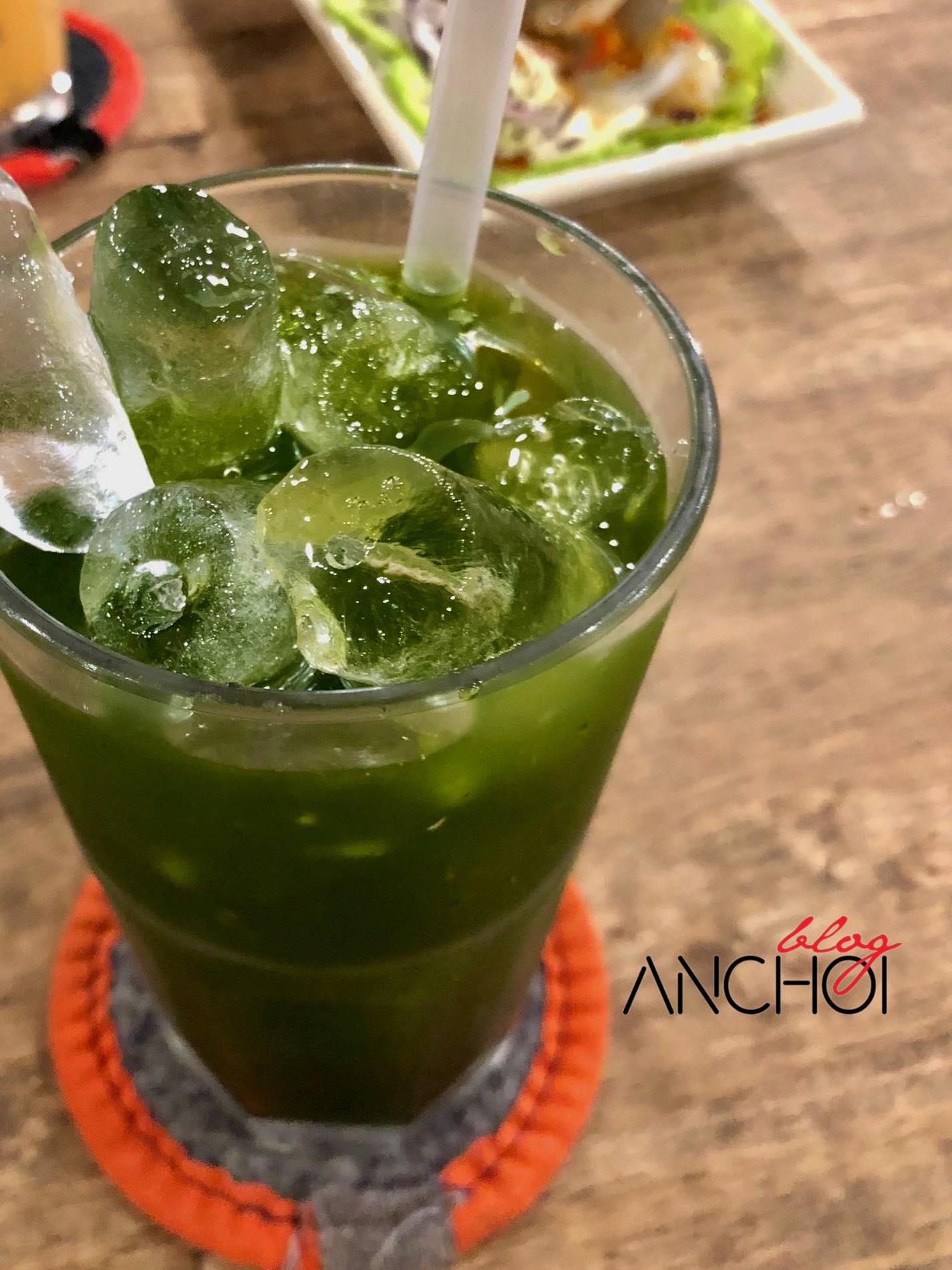 Món trà chanh Thái xanh tại quán Ngõ Thái 2 (nguồn: BlogAnChoi)