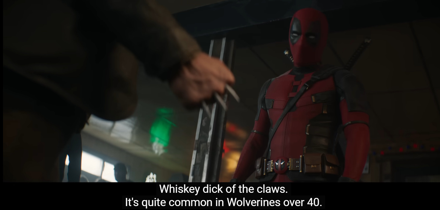 Câu thoại của Deadpool trong trailer.