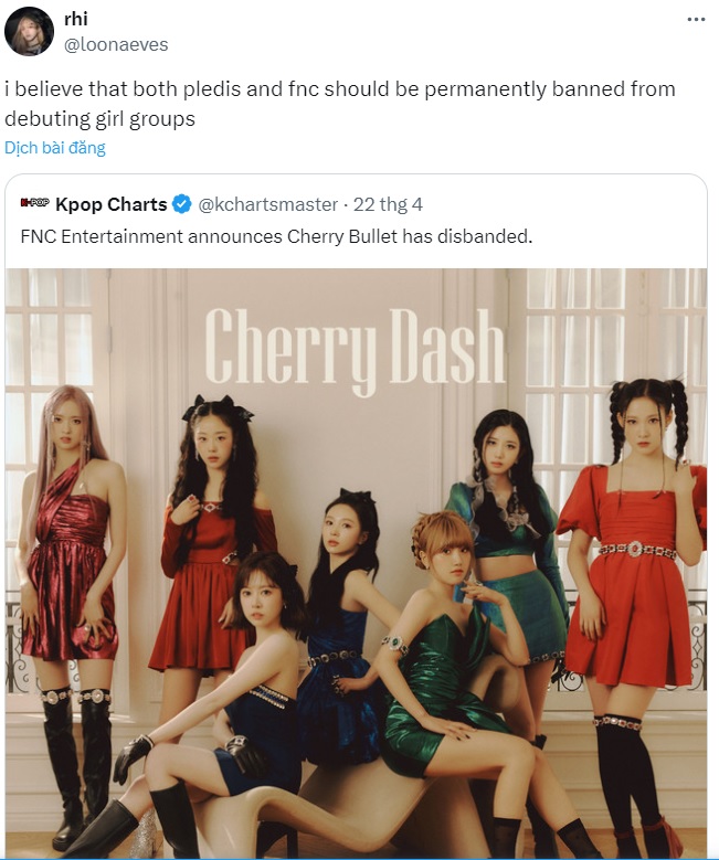 Netizen cho rằng AOA, Cherry Bullet sẽ thành công lớn nếu không có FNC (Ảnh: Internet)