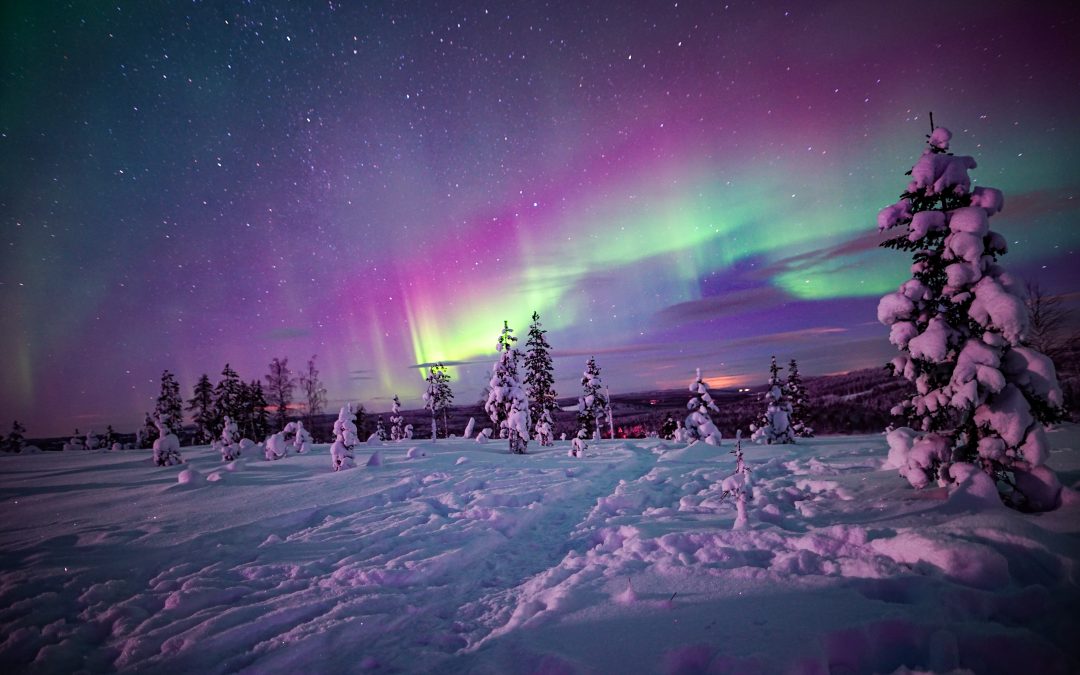 Địa điểm ngắm cực quang đẹp nhất: Ylläs, Phần Lan (Ảnh: Internet)