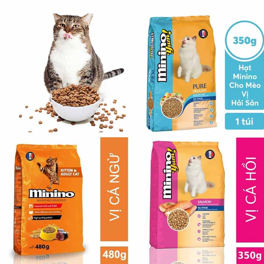 Thức ăn hạt Minino dinh dưỡng dành cho mèo (Nguồn: Internet)