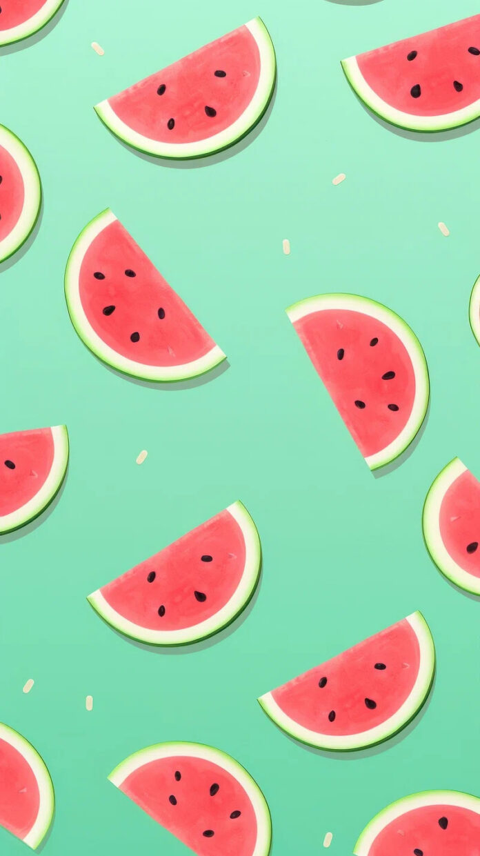 Whole watermelon pattern shape fruit. AI generated Image by rawpixel.