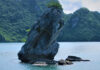 Hòn Con Cóc - Tuyệt tác điêu khắc của tạo hóa giữa biển trời Hạ Long (Nguồn: Internet)
