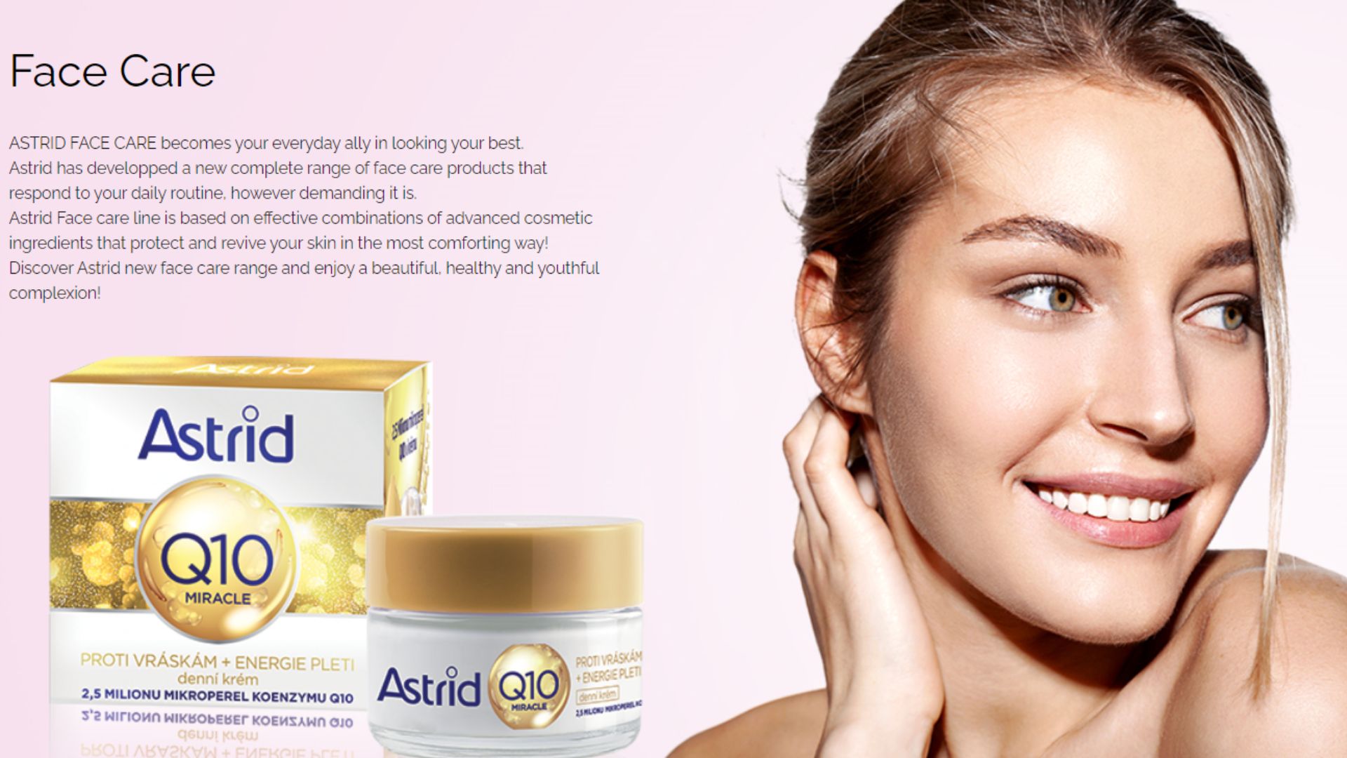 Dòng sản phẩm Face Care của thương hiệu Astrid (Nguồn: Internet)