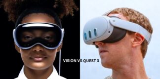 So sánh Vision Pro và Meta Quest 3 (Ảnh: Internet)