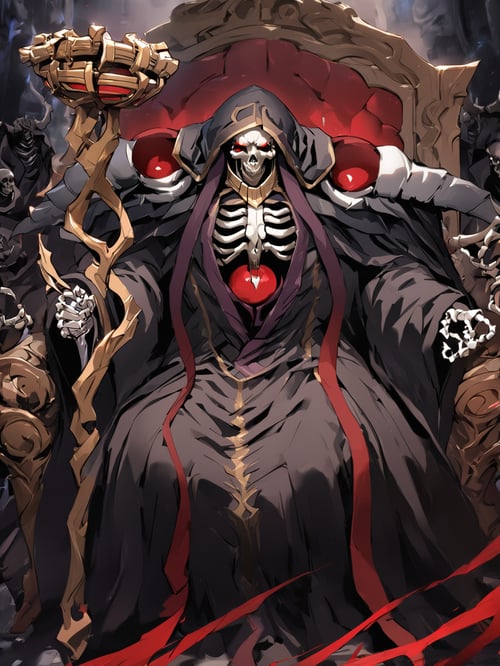 Ainz Ooal Gown - một trong những nhân vật mạnh mẽ và đáng sợ nhất trong thế giới ảo Yggdrasi (Nguồn: Internet)