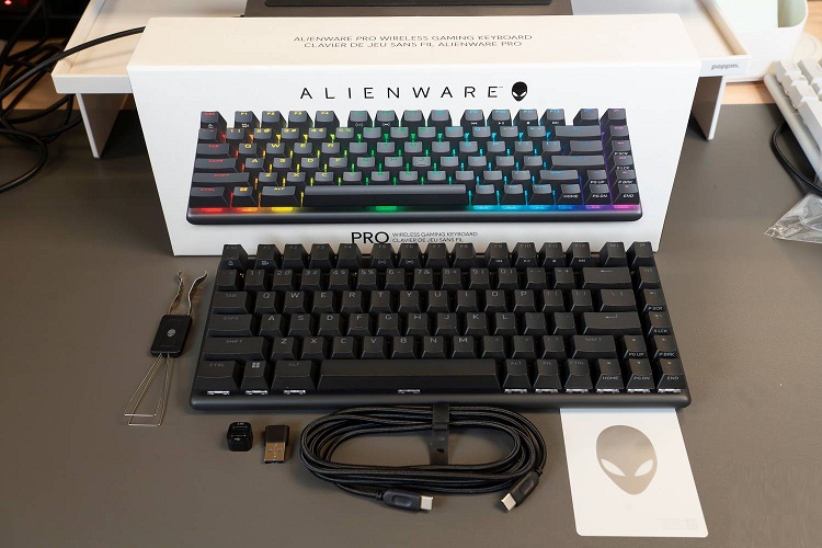 Phiên bản màu đen của bàn phím Alienware Pro (Ảnh: Internet)