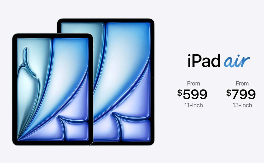 Giá của iPad Air M2 được Apple công bố (Nguồn: Internet)