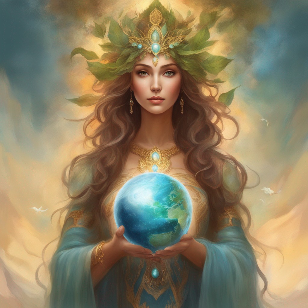 Nữ thần Gaia - mẹ của trái đất (Ảnh: Internet)