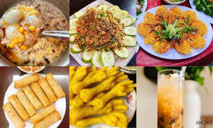 Món ăn vặt ngon ở quán Xưa - TP Vinh ( Ảnh: BlogAnChoi )