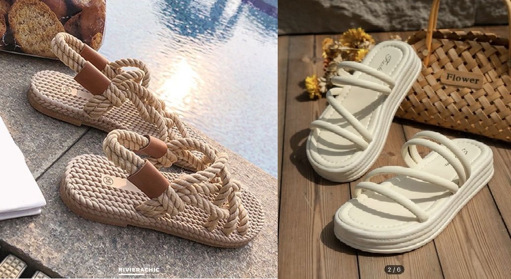 Sandal cực tiện dụng và thời trang khi đi biển (Nguồn: Internet)