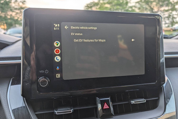 Cài đặt cho xe điện trong Android Auto (Ảnh: Internet)
