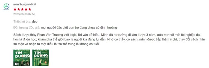 Cảm nhận đánh giá của bạn đọc về cuốn sách ( Ảnh: BlogAnChoi )