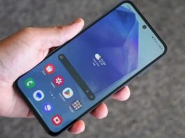 Điện thoại Samsung Galaxy A55 5G: Thiết kế cao cấp và hiệu suất tốt nhưng phần mềm camera cần cải thiện Mặt trước của điện thoại Samsung Galaxy A55 5G (Ảnh: Internet)