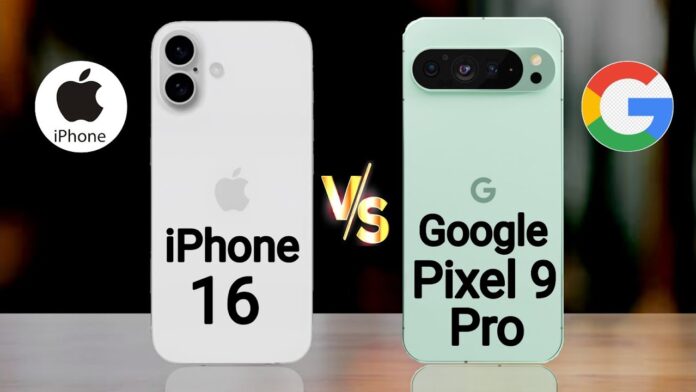 Điện thoại Pixel 9 của Google sẽ cạnh tranh với iPhone 16 của Apple (Ảnh: Internet)