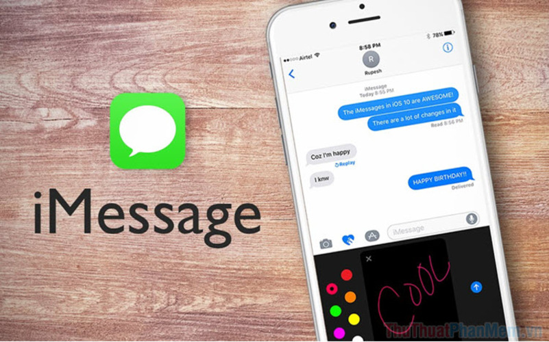 iMessage - một dịch vụ nhắn tin được phát triển bởi Apple (Nguồn: Internet)