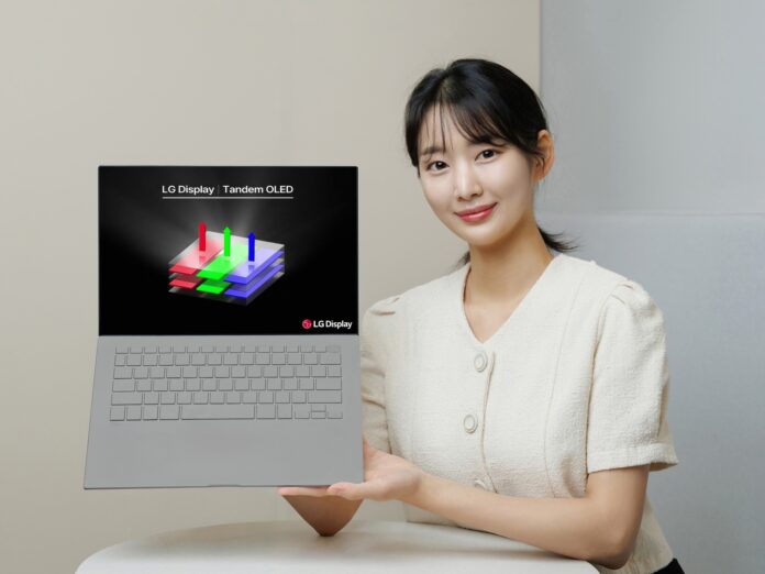 LG Display bắt đầu kỷ nguyên mới cho laptop với màn hình OLED Tandem (Ảnh: Internet)