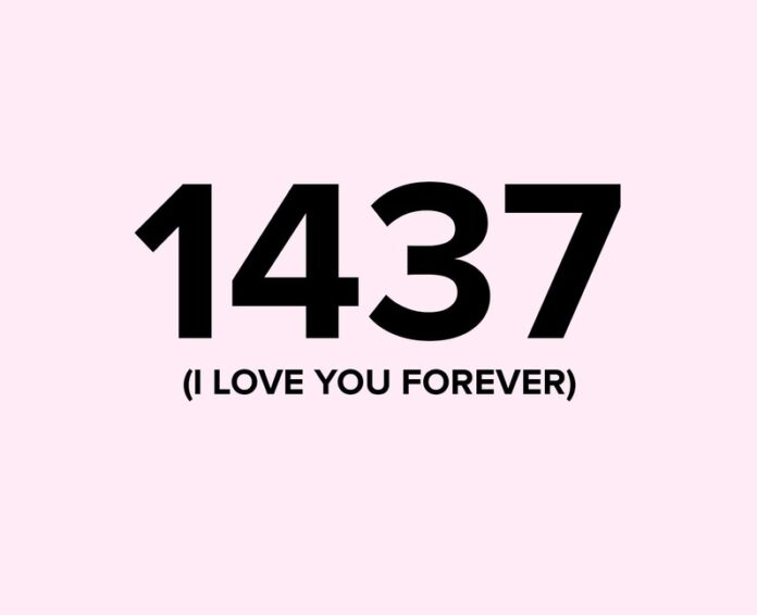 Mật mã tình yêu 1437 nghĩa là gì