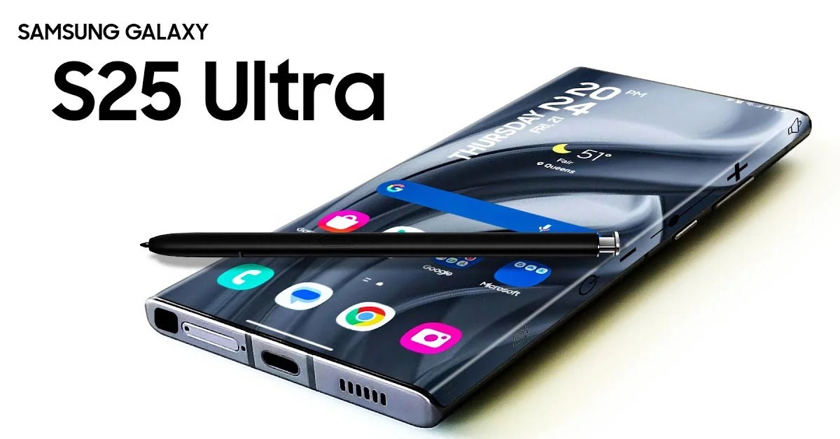 Ảnh render Samsung Galaxy S25 Ultra (Ảnh: internet)
